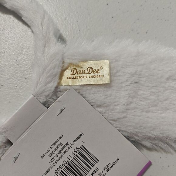 New DanDee Easter Bunny Ears Headband 8 Lot White Blue Plush Gingham Plaid NWT - Picture 8 of 14